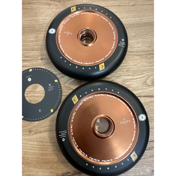 NEW 2 Pack UrbanArtt 125mm x 25 Pro Scooter Wheels Hollow Core Copper - Picture 1 of 4